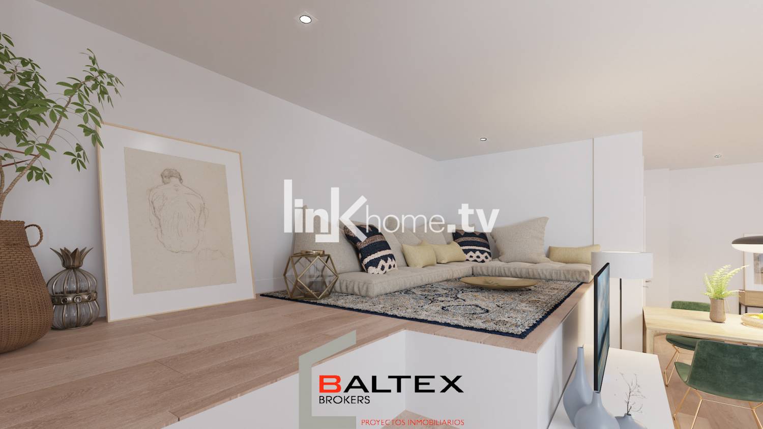 Salón doble altura - Ideas de decoración - creado por ordenador